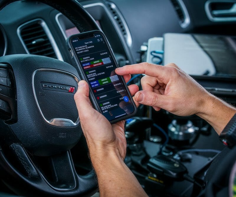 law enforcement using eForce mobile software