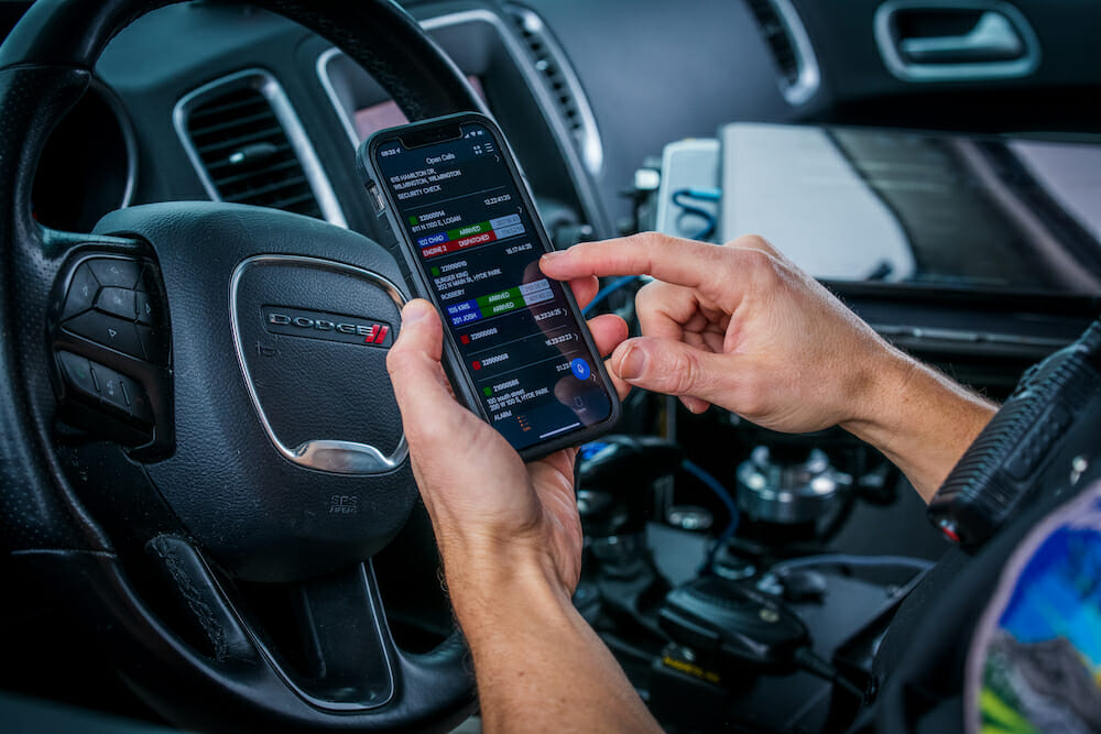 law enforcement using eForce mobile software